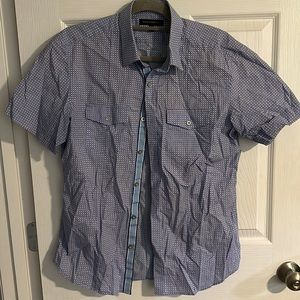 Short Sleeve Fitted Button Down